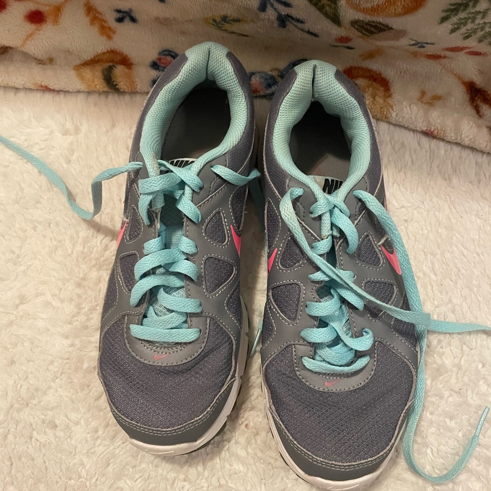 Nike Gray and Pink Athletic Shoes